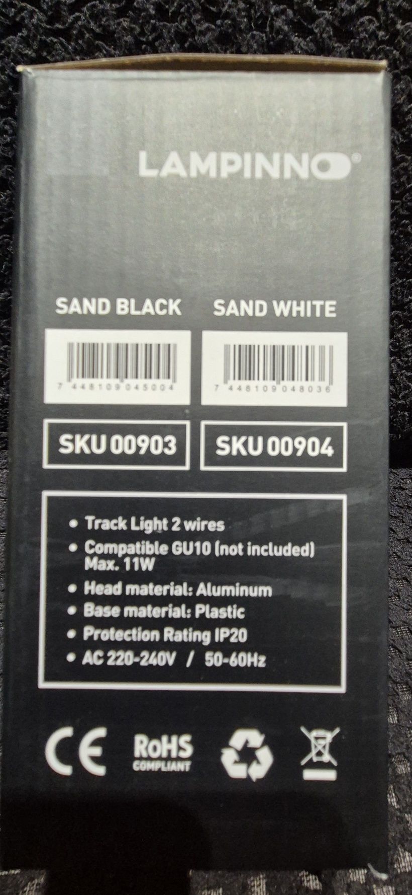 Reflektor szynowy sand white gu10