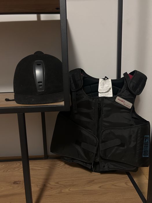 Kamizelka + kask jezdziecki