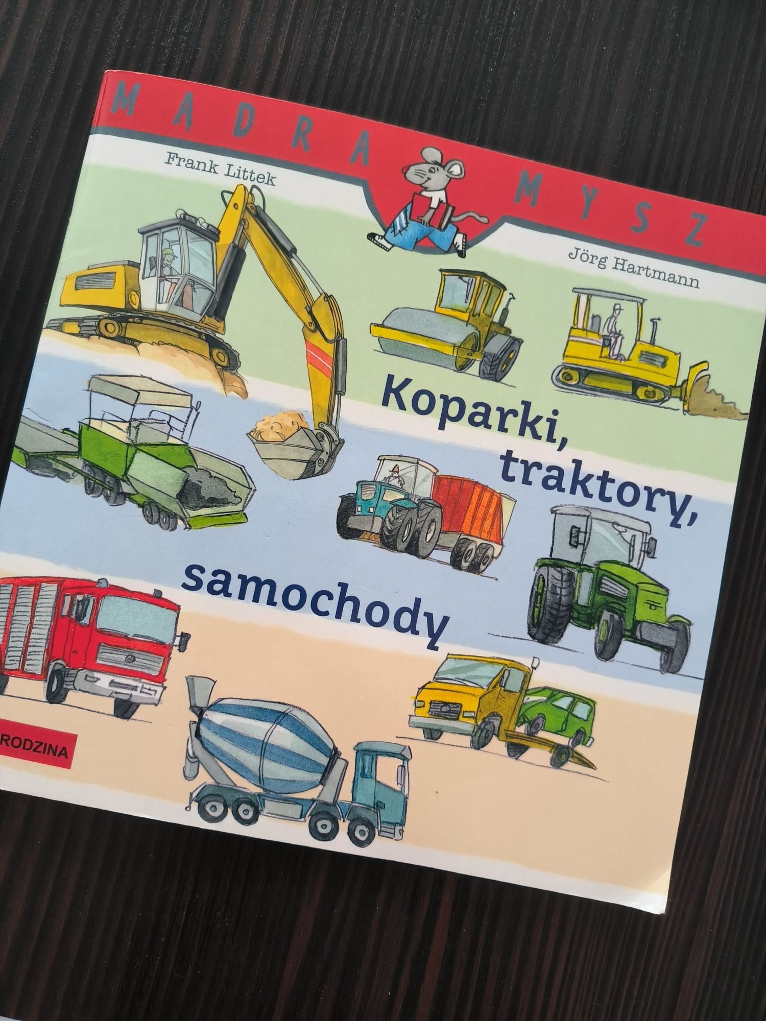 Ksiażeczka dla dzieci Koparki, Traktory, Samochody