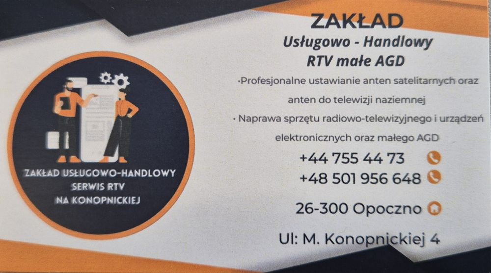 Montaż i serwis anten satelitarnych i naziemnych  serwis rtv
