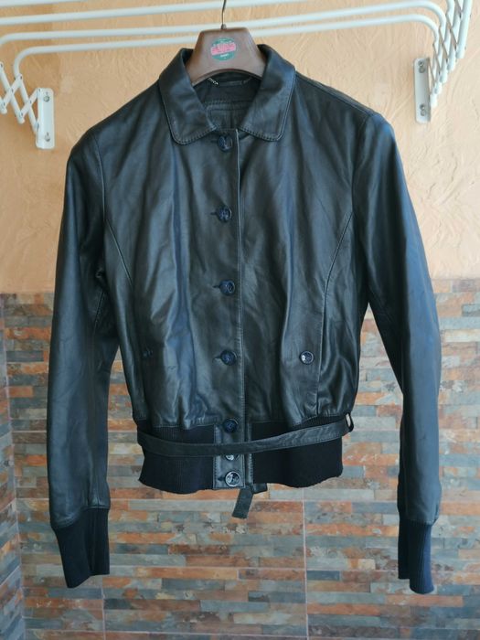 Шкіряна куртка Armani Jeans Leather jacket оригінал Л р-р стан чудовий