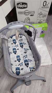 Łóżeczko Chicco baby hug 4in1 air tacka materac Rucken