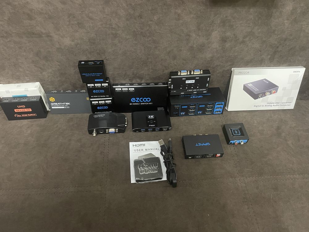 Перемикачі , свічі hdmi ,kvm, hdmi ,usb, display port