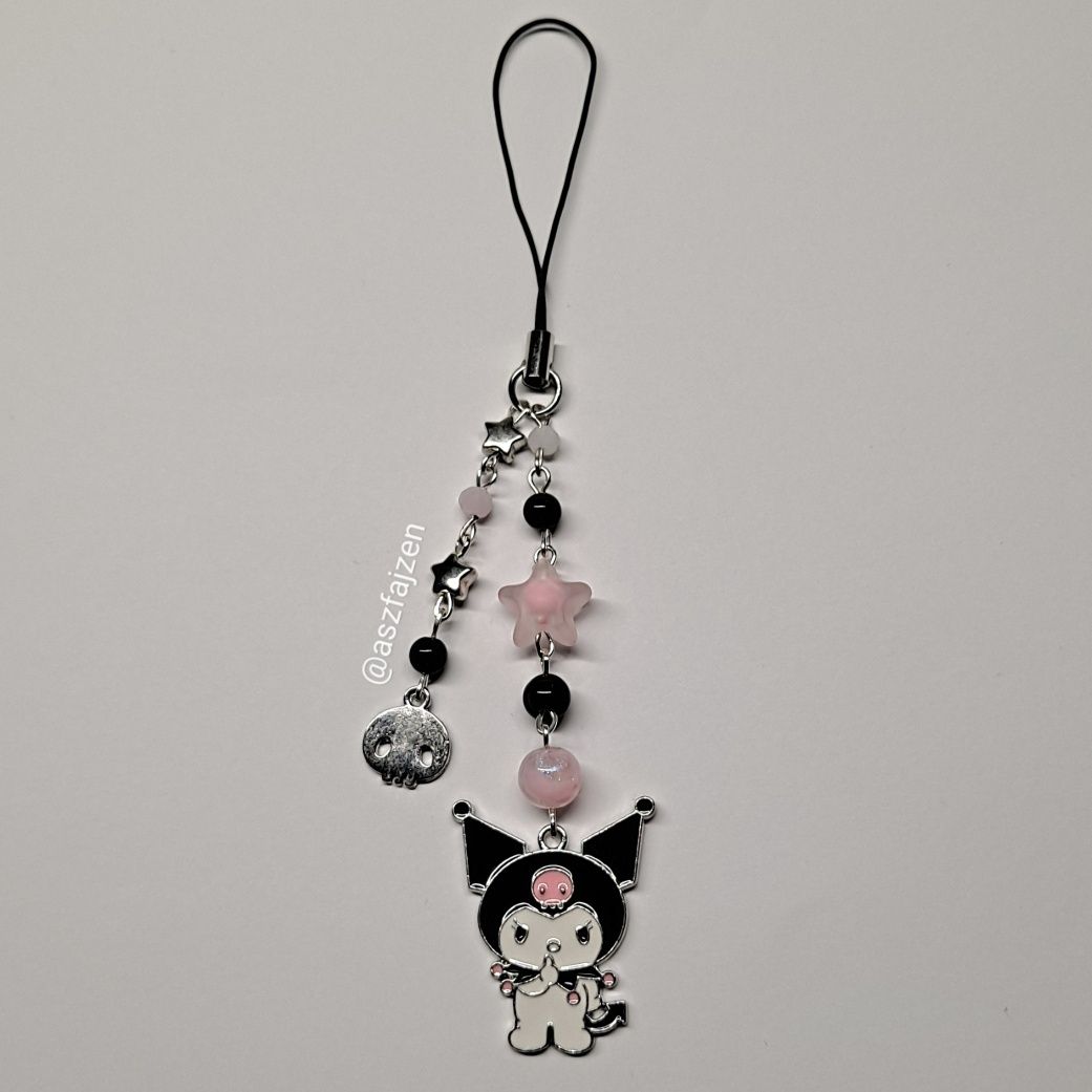 Brelok Zawieszka Na Telefon Kuromi Sanrio Aesthetic Coquette Pinterest