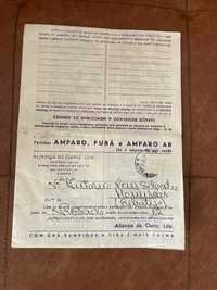 Documento vendas mercearia  vintage