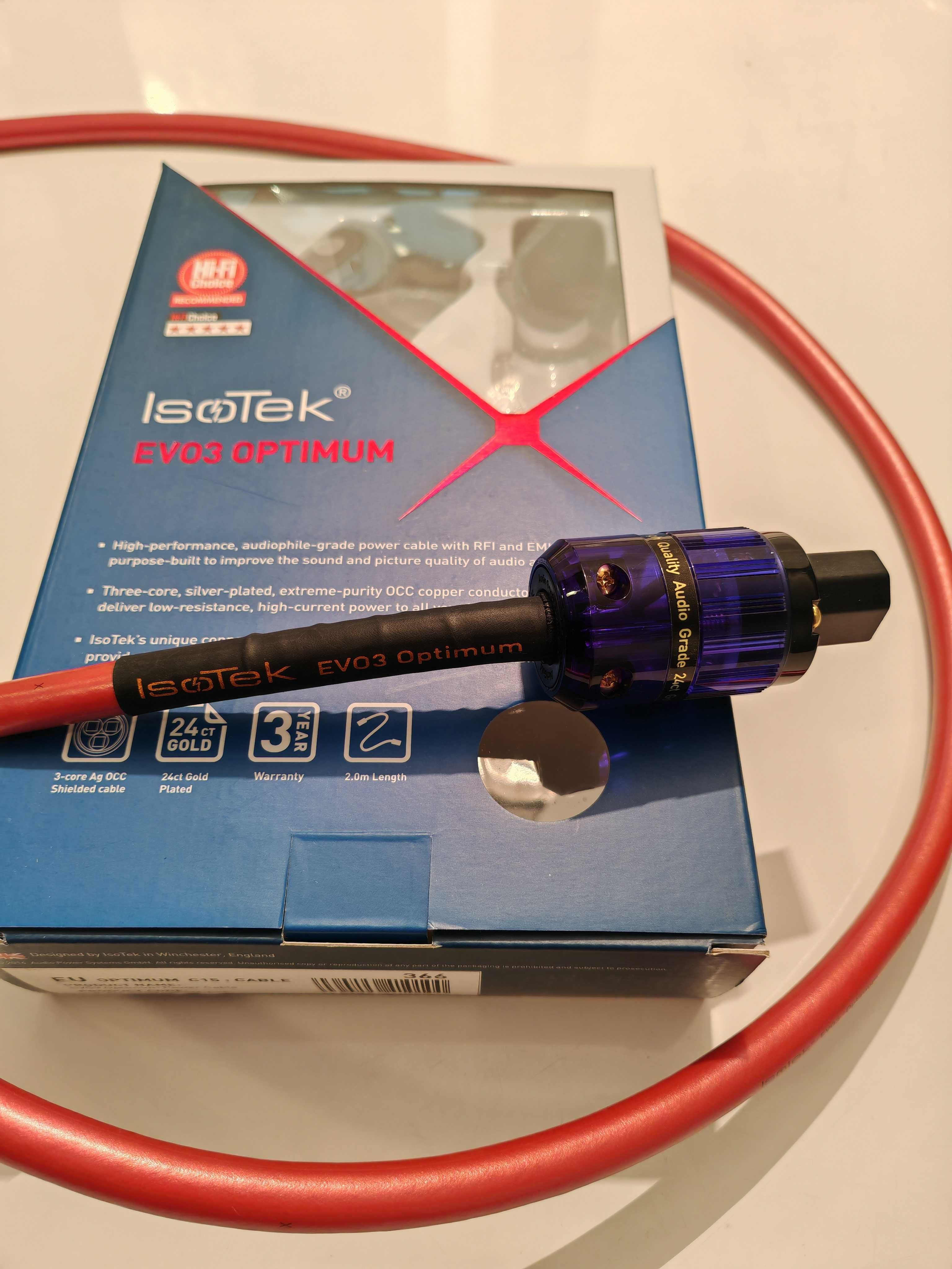Isotek Evo3 Optimum cabo de corrente/alimentação 2m como novo