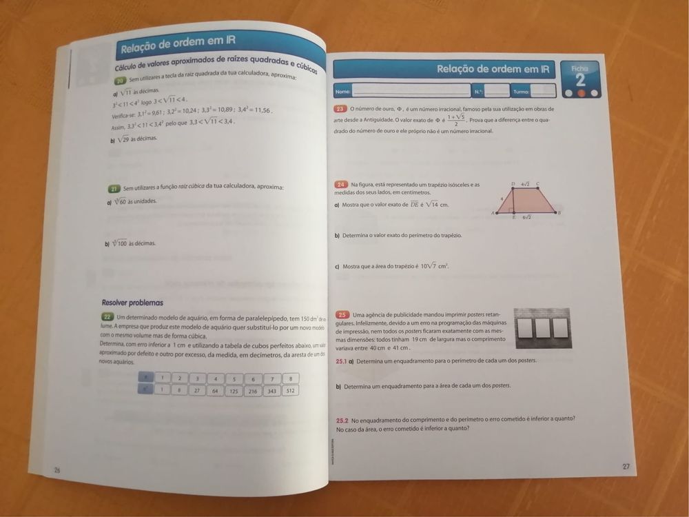 Cadernos de Atividade do 9 ano