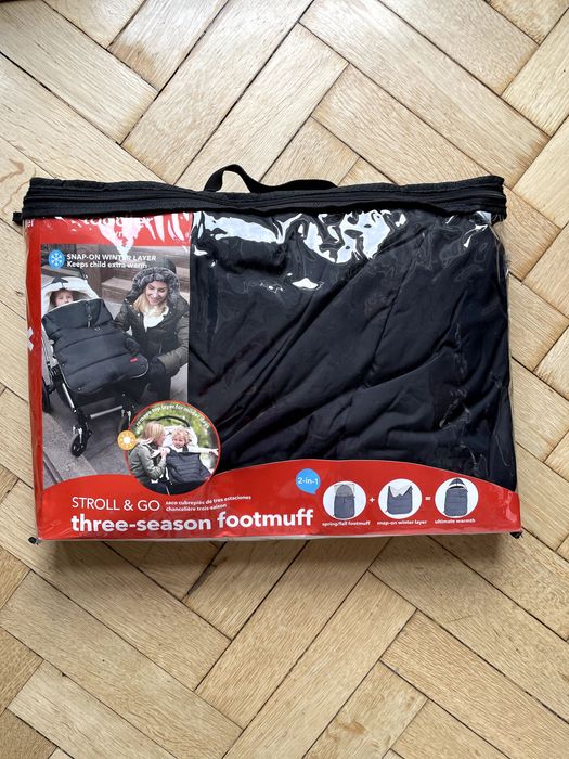 Śpiworek do wózka 2 w 1 duży Skip Hop Stroll & Go + gratis mufki