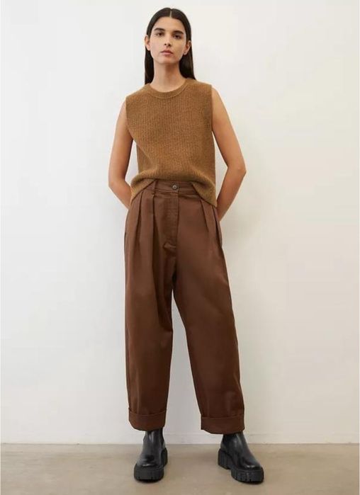 Жилетка zara в кольорі кемел