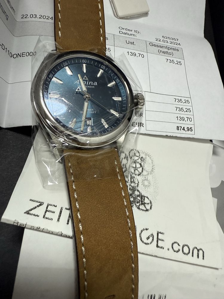Alpina Alpiner Quartz AL‑240NS4E6 zegarek nowy na gwarancji  pelen set