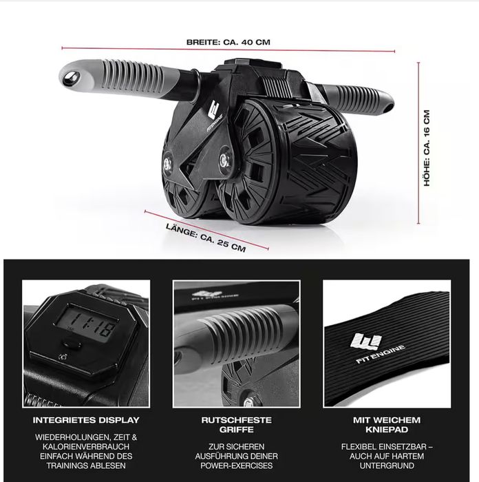 Wałek do masażu brzucha Fit Engine M-40