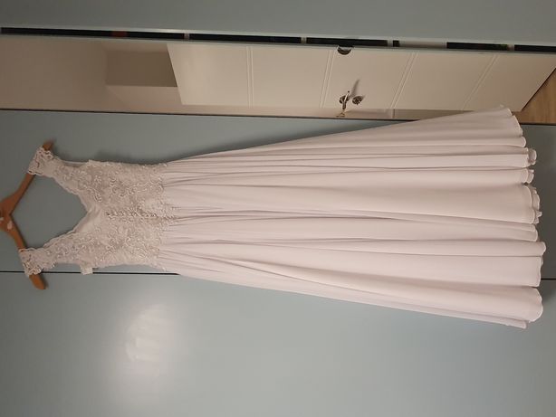 Suknia ślubna biała rozmiar s na 165cm