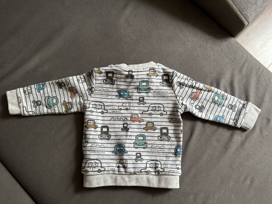 R. 68 ciepła bluza dla chłopca auta autka f&f