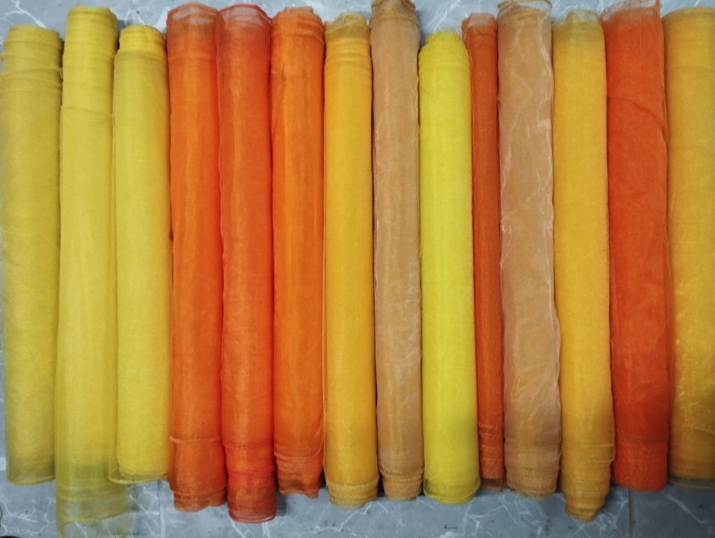 Organza w kolorach żółci i oranżu