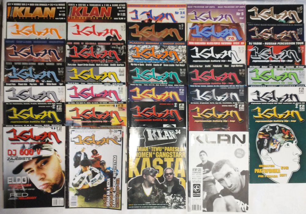 Magazyn Klan - Reprezentuje kulturę hip hop - wszystkie numery!