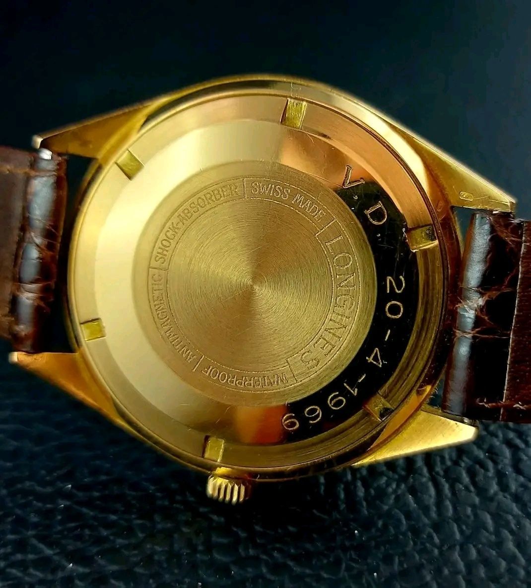 Złoty zegarek Longines UltraChron Automatic XL złoto 18k , NOS , Box