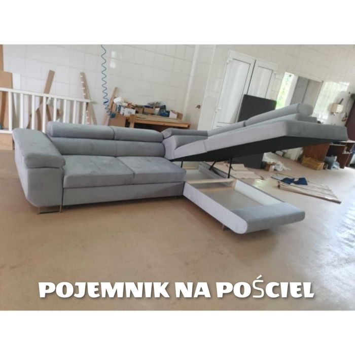 Narożnik Neapol (ruchome zagłówki, funkcja spania) - !!! Promocja !!!