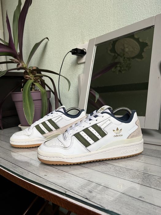 Adidas Forum Low  Женские кожаные кроссовки-кеды