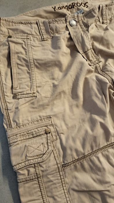 Spodnie szeroka nogawka bojówki Kangaroos