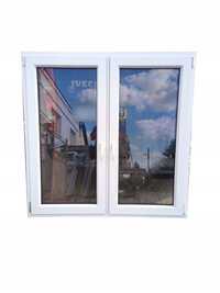 KR HAUS Okno dwuskrzydłowe pcv używane 143x143 drzwi POZNAŃ