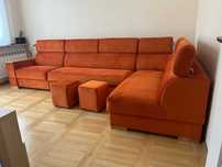 Narożnik Corneros MATADOR - 3,6m x 1,9m + półka na laptopa + dwie pufy