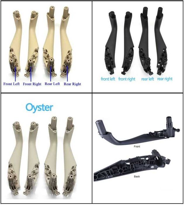 Puxador porta interior preto oyster ou bege BMW série 5 G30 31 38