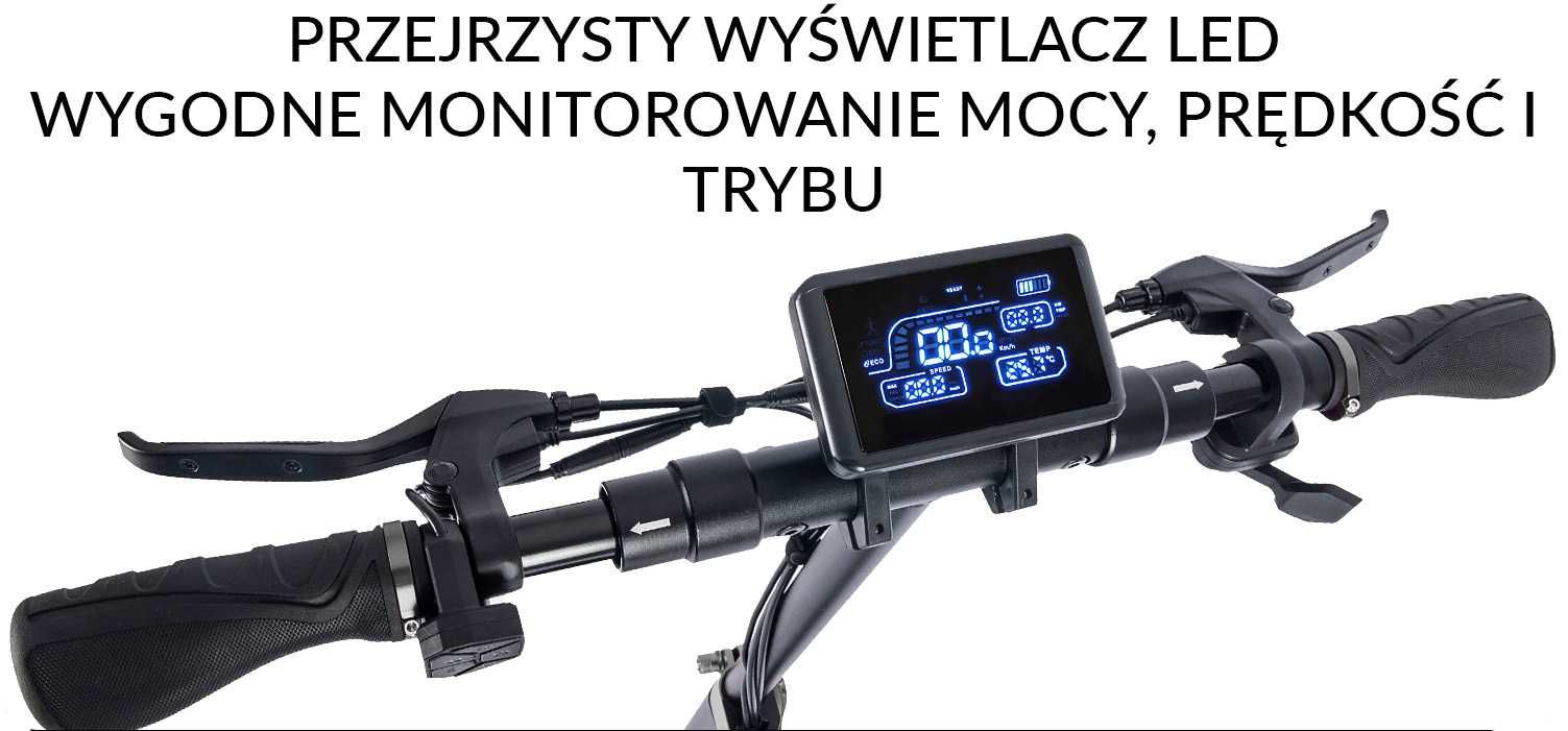 Hulajnoga elektryczna WENSLI model T4 50W, 50km,  120kg, 10Ah