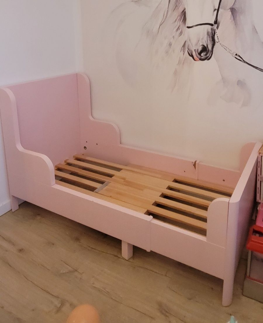 Łóżko Busunge
Rozsuwana rama łóżka, jasnoróżowy, 80x200 cm