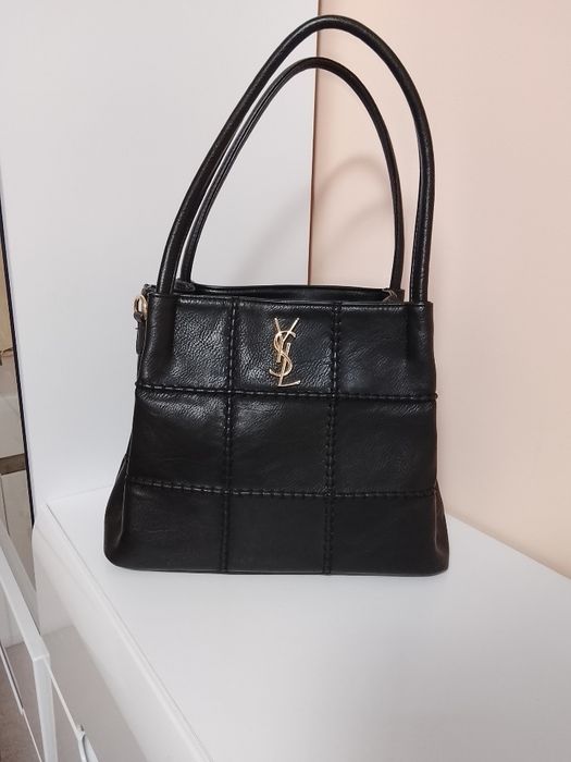 Сумка YSL шкіряна жіноча чорна