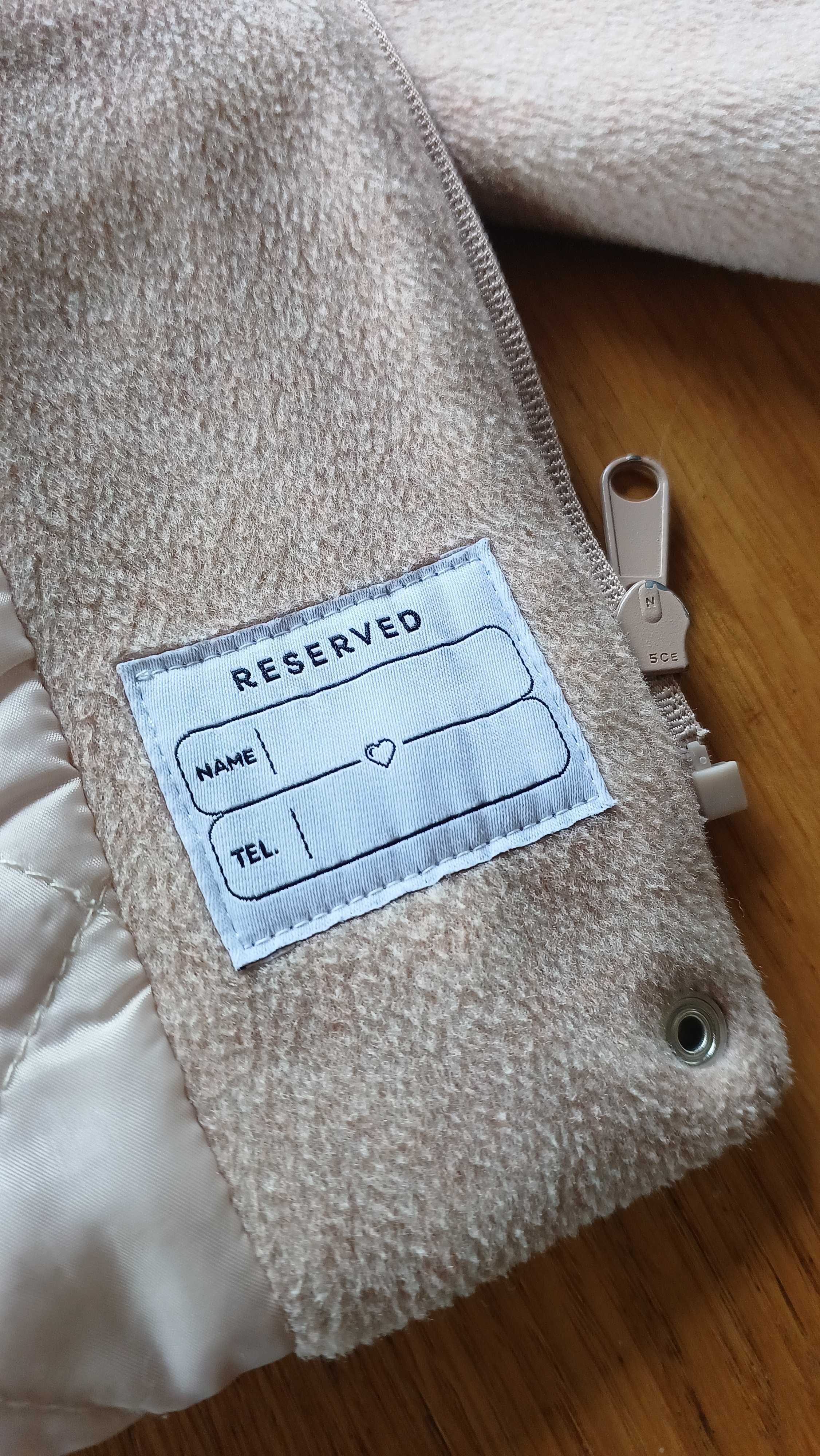 [Reserved, 98cm] Płaszcz z kapturem dla dziewczynki śliczny
