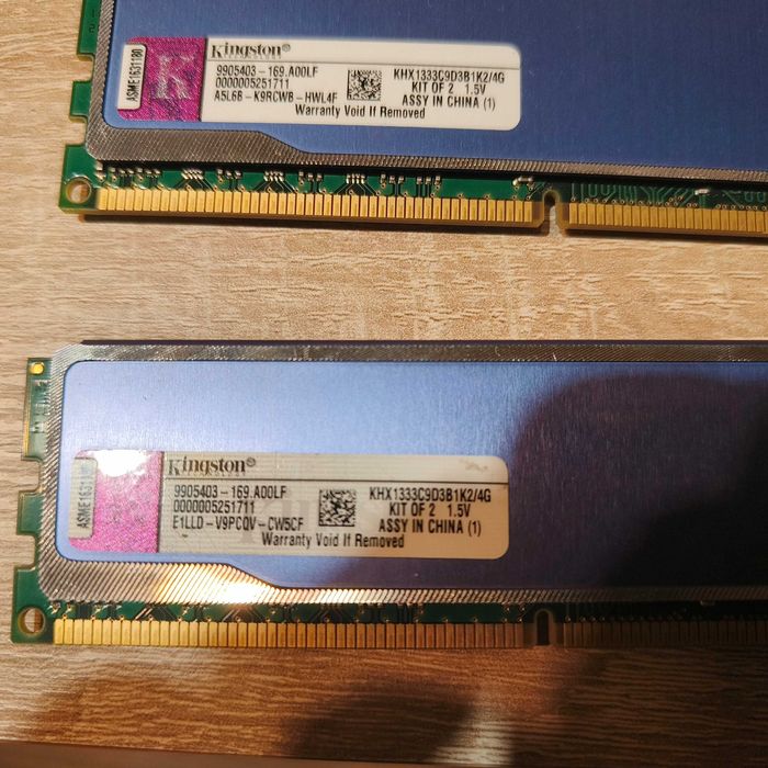 RAM Kingston HyperX blu DDR3 2x2gb