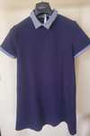 Vestido estilo largo e gola camisa