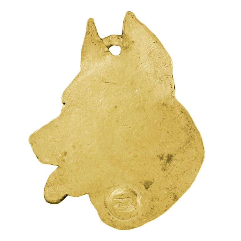Owczarek francuski Beauceron naszyjnik pozłocony Art-Dog