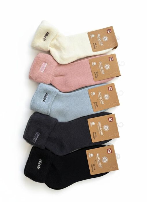 Skarpety damskie ocieplane dwa roz 35-38 I 38-41 kolory