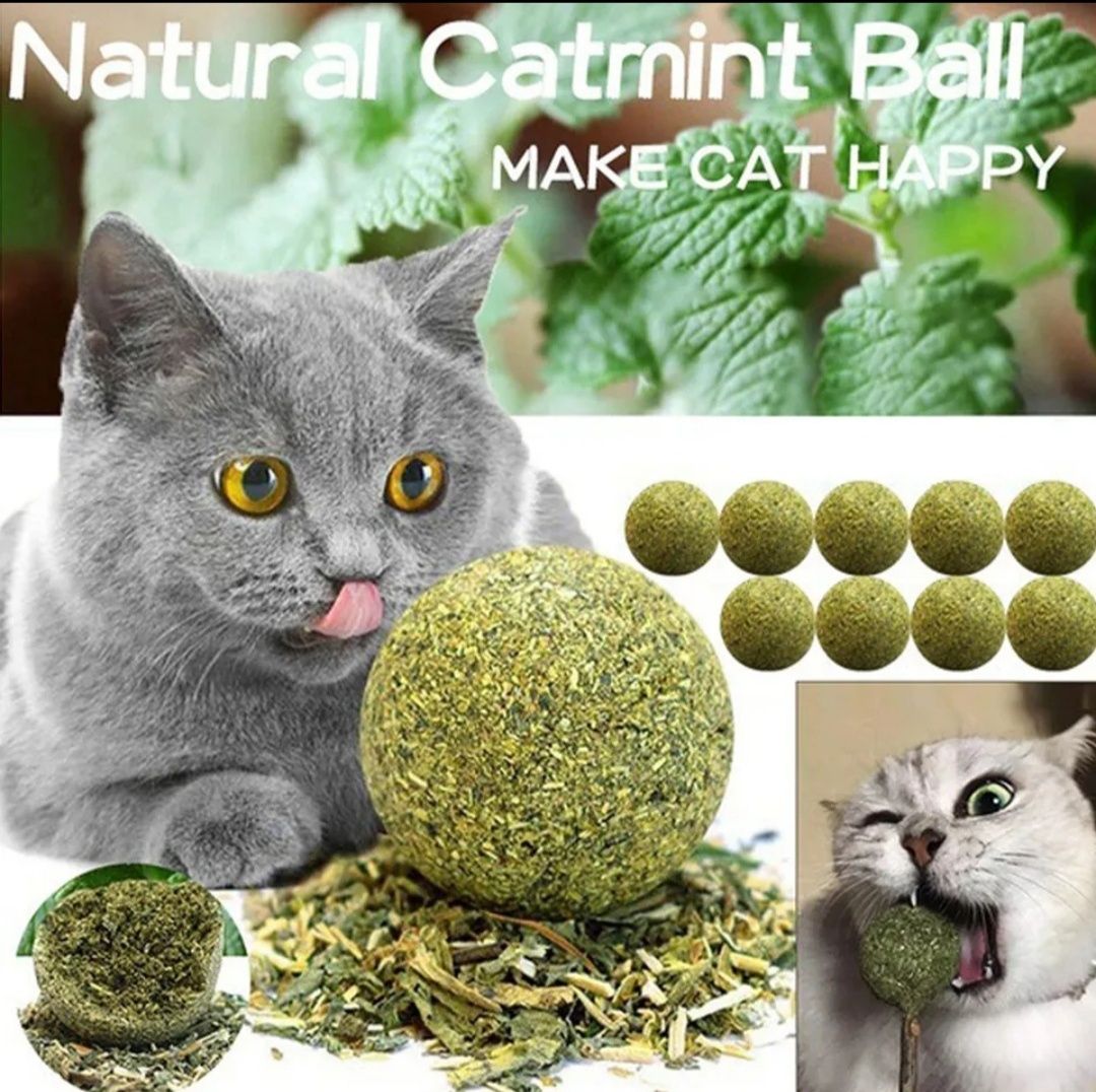 Шар, мячик из кошачьей мяты