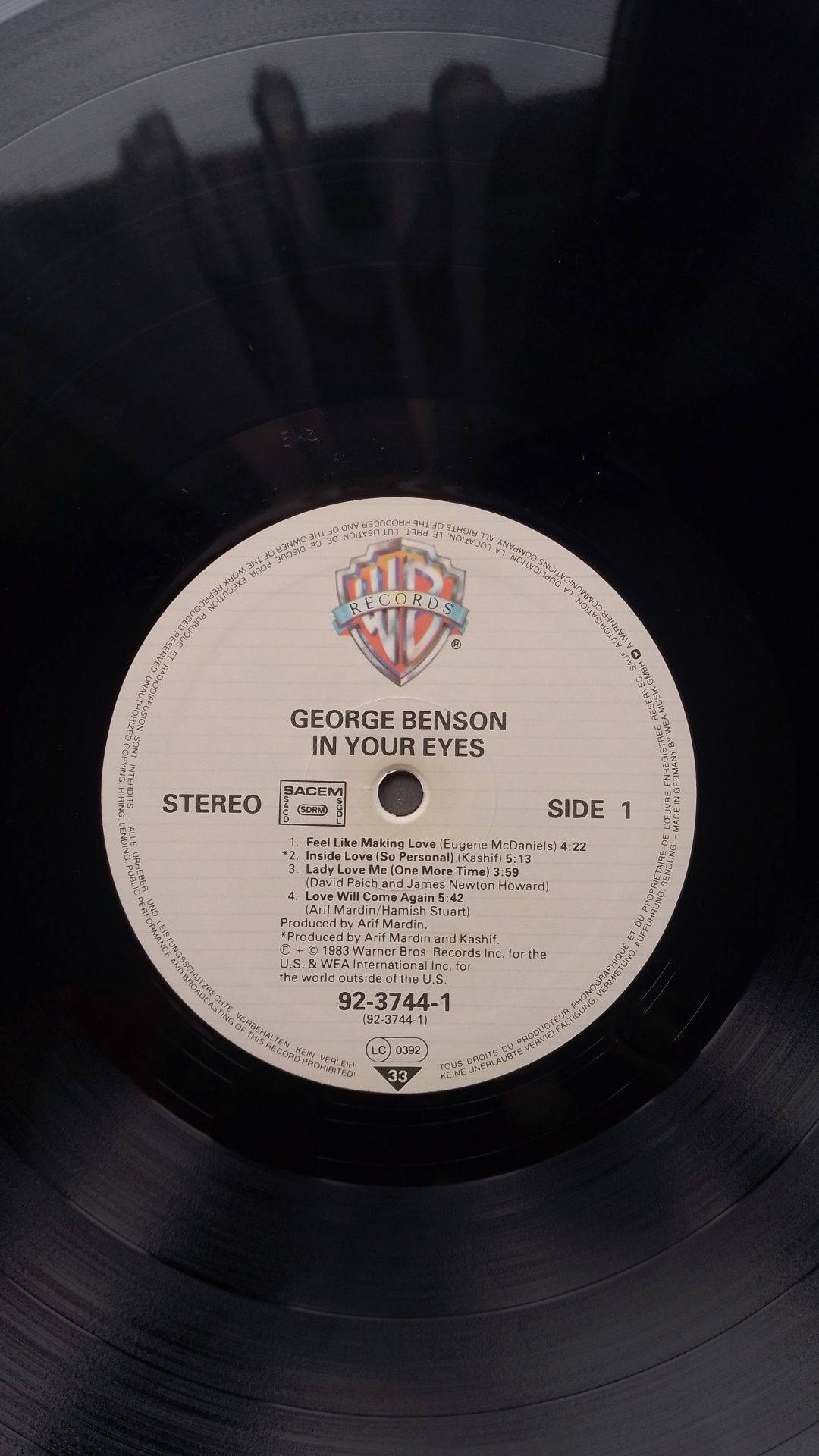 Диск винил. "George Benson"  1983.