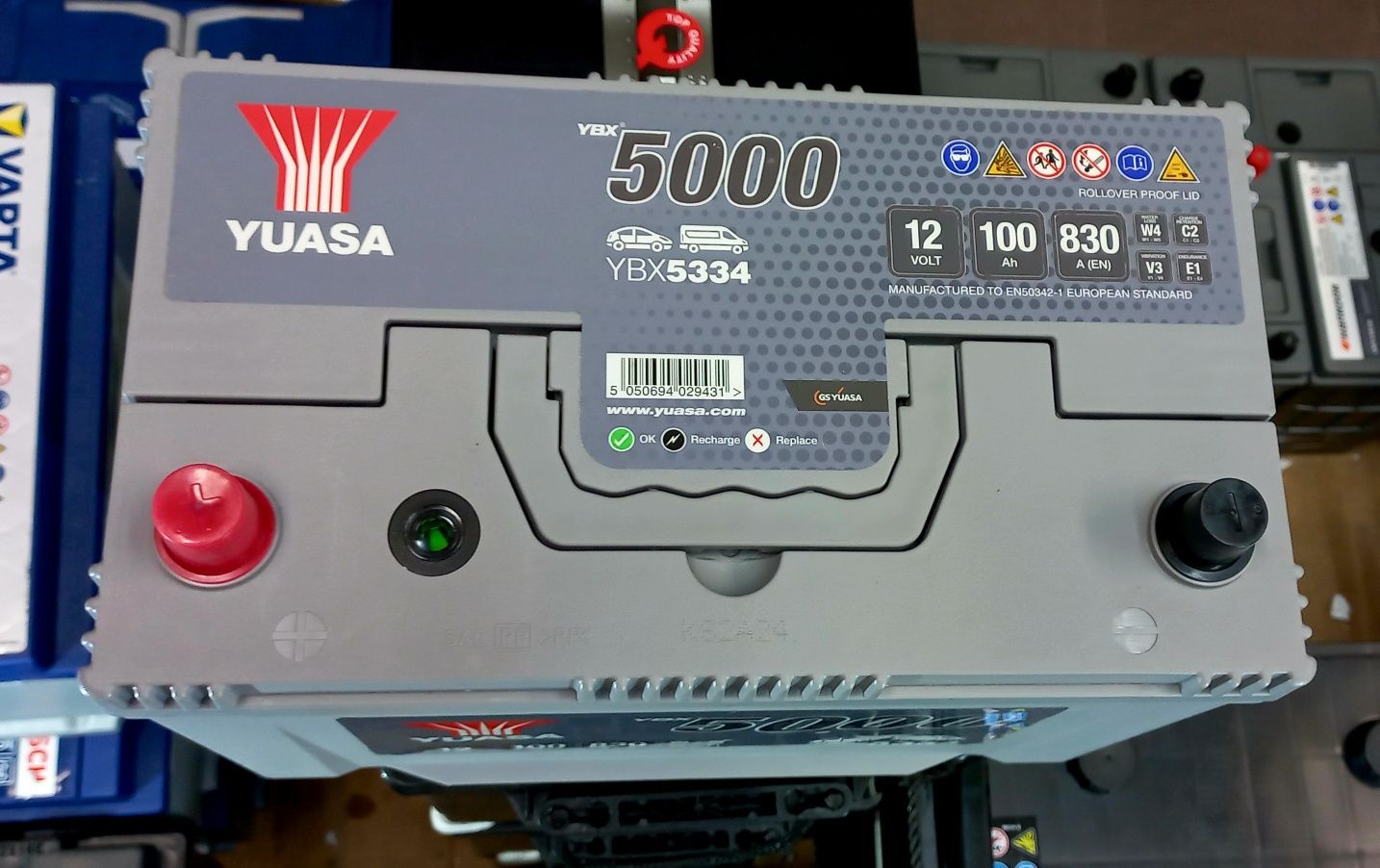 Akumulator Yuasa 12V 100AH 830A P+ nowy YBX5335
