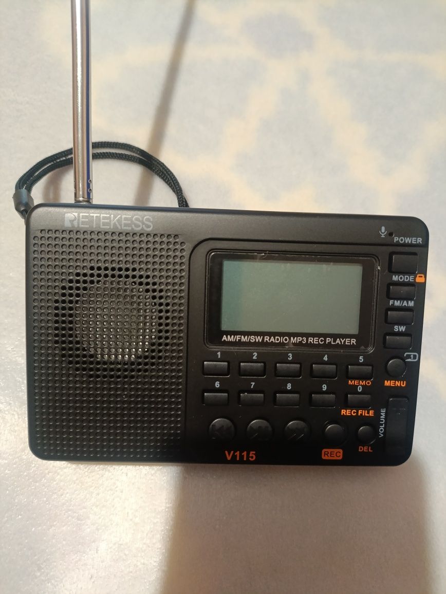 Лучший радиоприёмник - RETEKESS V-115 + Type-C/MP3-плеер/Диктофон
