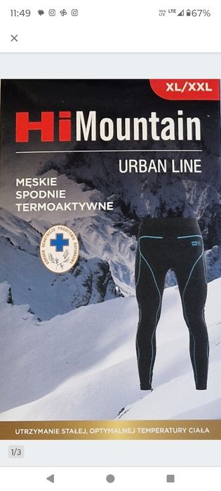 Spodnie termoaktywne XL XXL