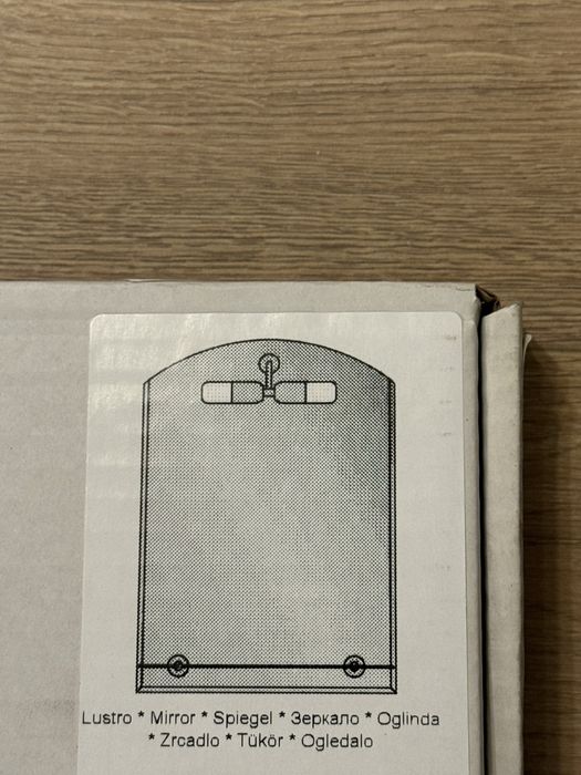 Nowe lustro 50x70 półka kinkiet oświetlenie