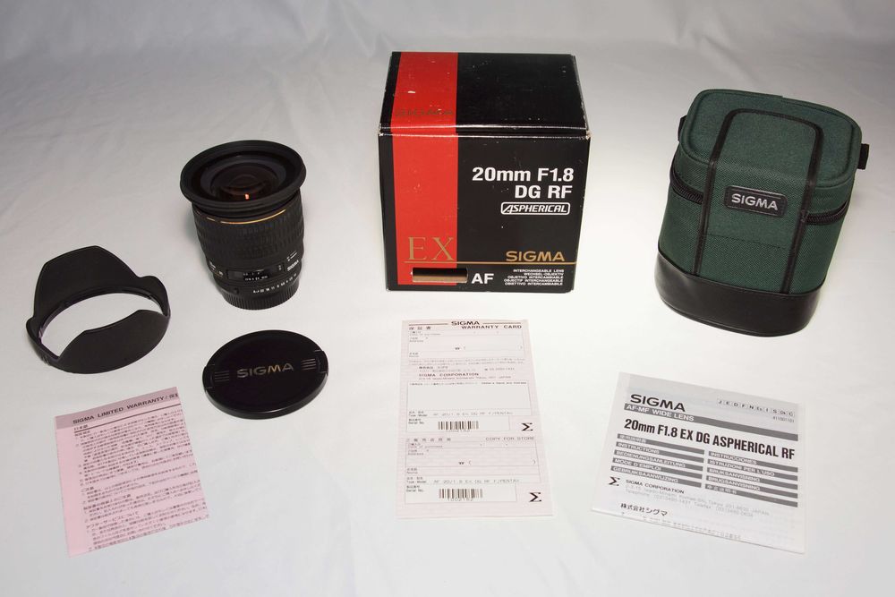 Obiektyw szerokokątny SIGMA DG EX 20mm f/1.8 BOX Pentax K Gwarancja FV