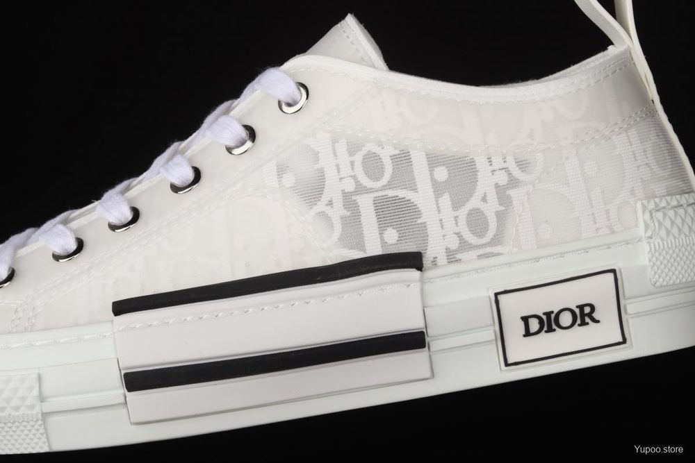 Buty Dior B-23 Oblique Low Białe