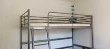 Łóżko piętrowe metalowe IKEA