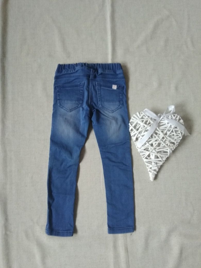 Niebieskie legginsy jegginsy jeansy 104 Cool Club