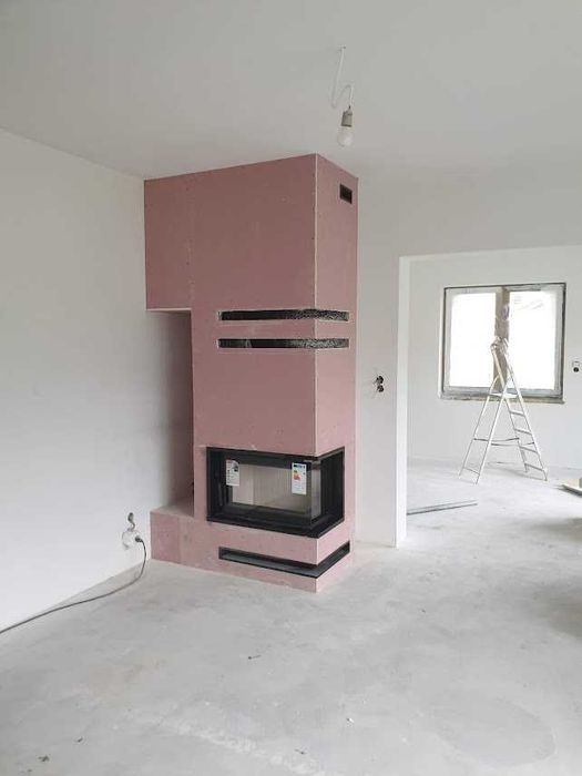 Kominek Kompletny Z Montażem Boczna Szyba