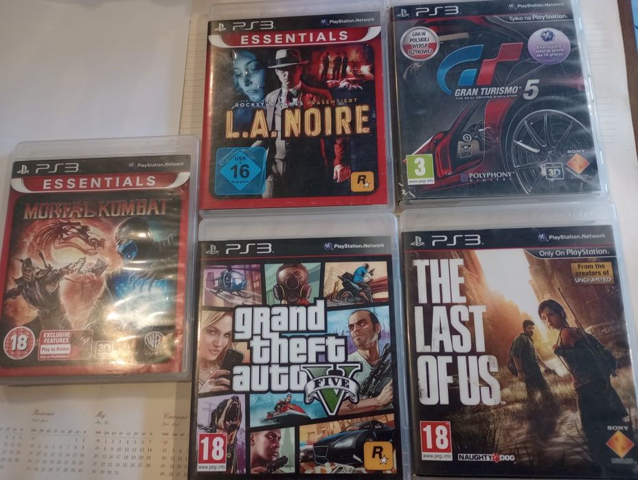 PS3 5 gier PlayStation 3