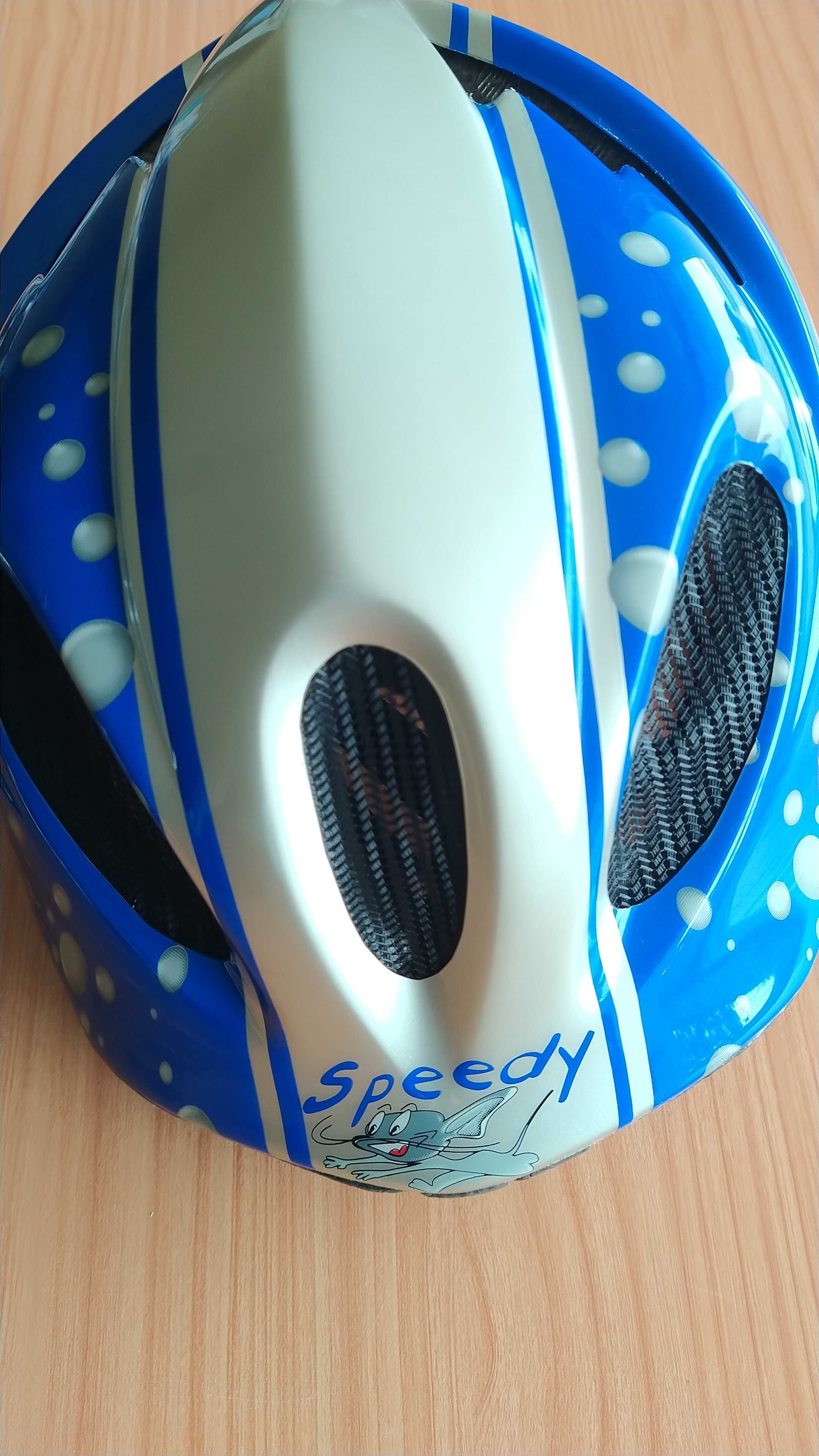 Capacete criança Polisport Speedy Mouse - Azul/Prata