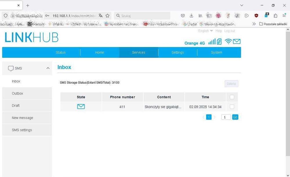 Router 4G LTE Alcatel HH71VM 2x TS9 na karte sim WiFi 5GHz, RJ45
