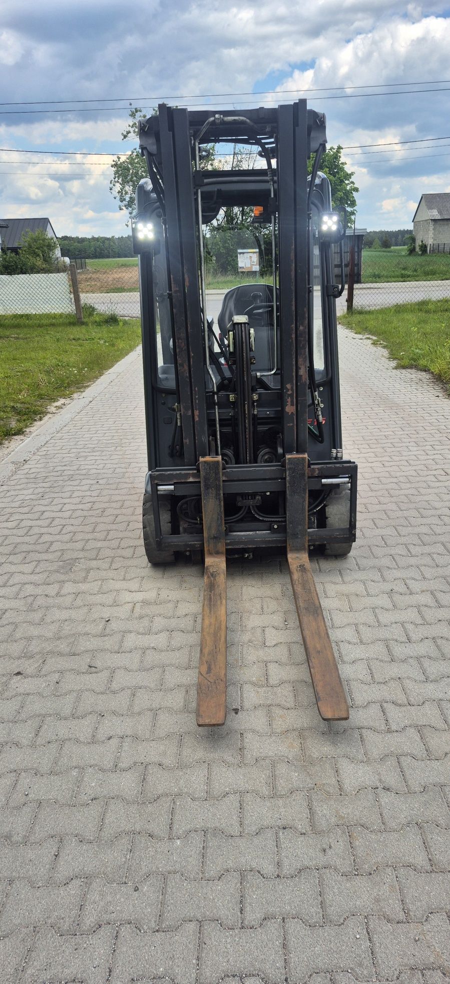 Wózek widłowy LINDE E16,  Triplex, 4sekcje