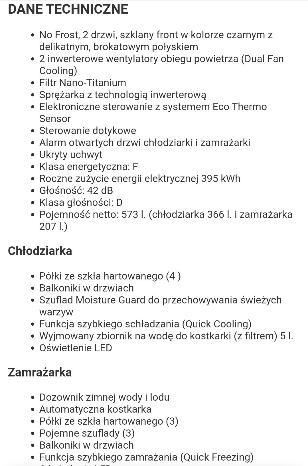 Sprzedam lodówkę Hitachi